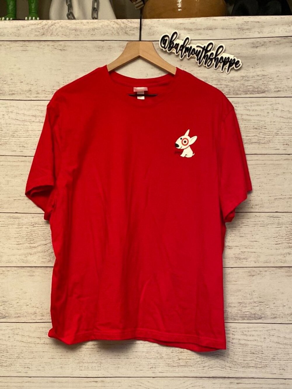 Target Brand Bullseye Dog Logo Short Sleeve Women's Tee Shirt XXL
